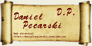 Daniel Pecarski vizit kartica